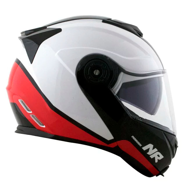 CAPACETE NORISK ROUTE FF345 CHANCE WHITE/RED/BLACK