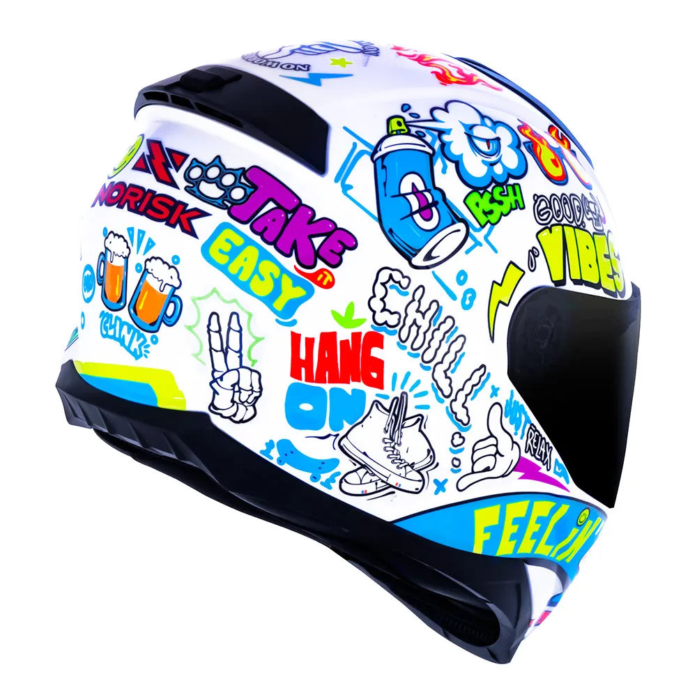 CAPACETE NORISK RAZOR VIBES BRANCO