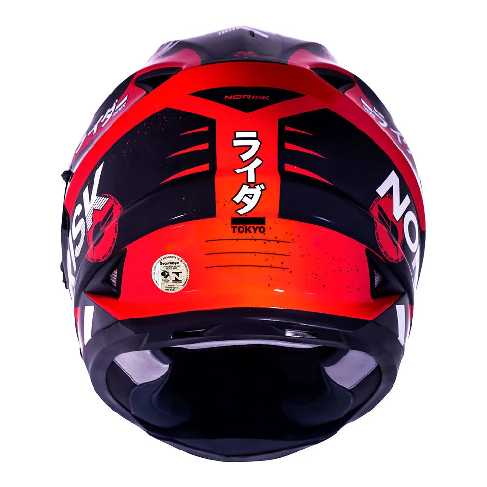 CAPACETE NORISK SOUL TOKYO VERMELHO