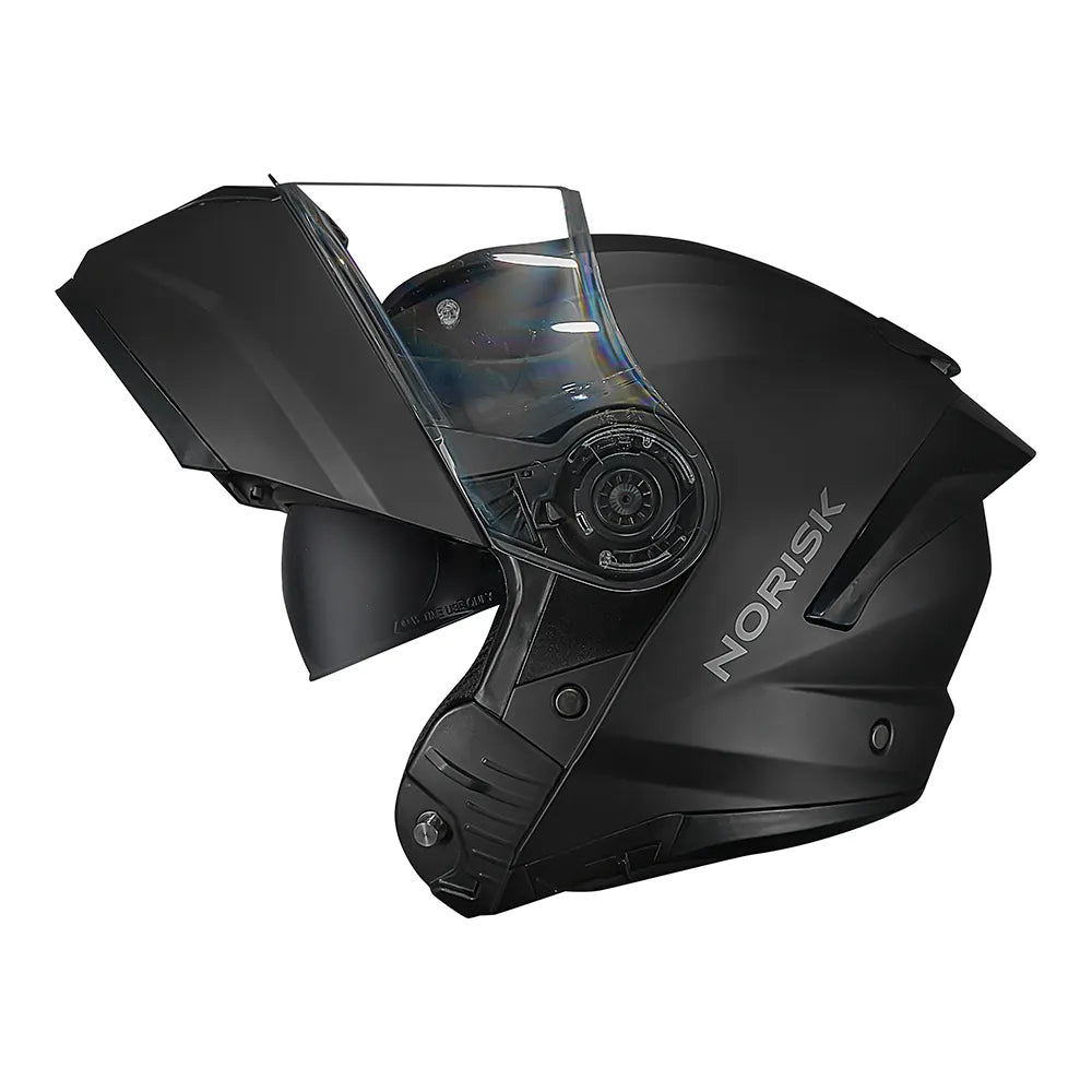 CAPACETE NORISK FORCE II MONOCOLOR PRETO FOSCO