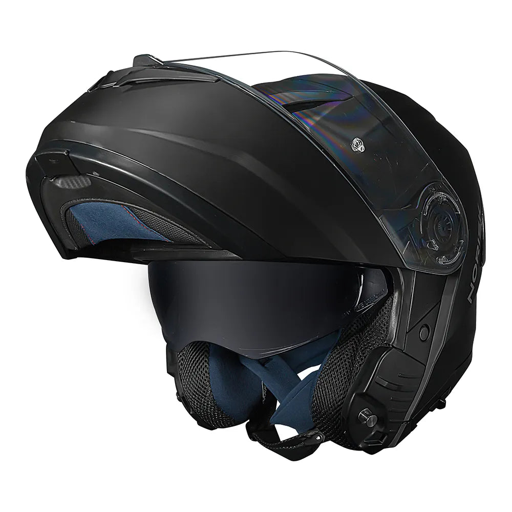 CAPACETE NORISK FORCE II MONOCOLOR PRETO FOSCO