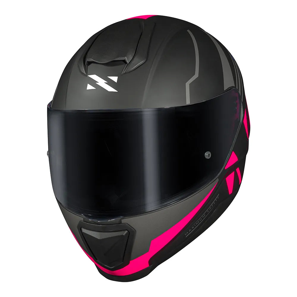 CAPACETE NORISK RAZOR FULL PRETO/ROSA FOSCO