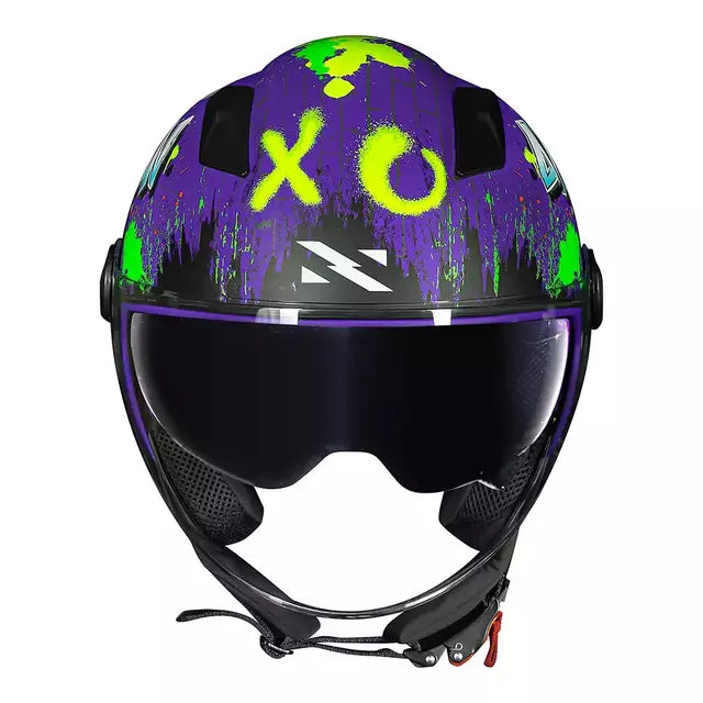 CAPACETE NORISK ORION SV SHINE ROXO FOSCO