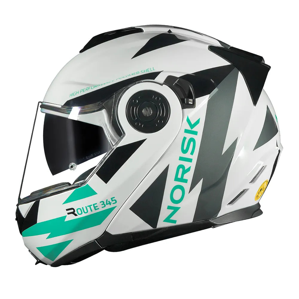 CAPACETE NORISK ROUTE FF345 REFLEX BRANCO