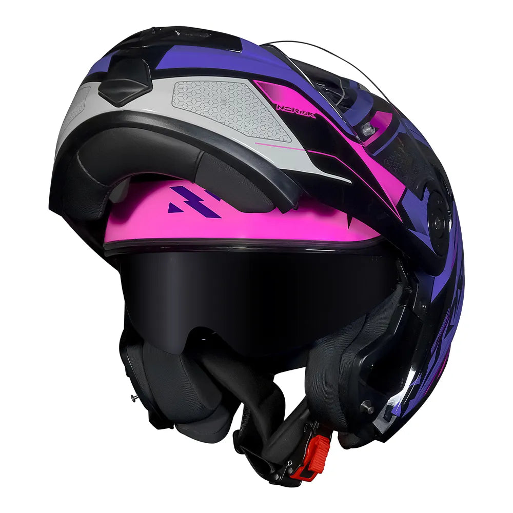 CAPACETE NORISK ROUTE FF345 SPEEDMAX ROXO