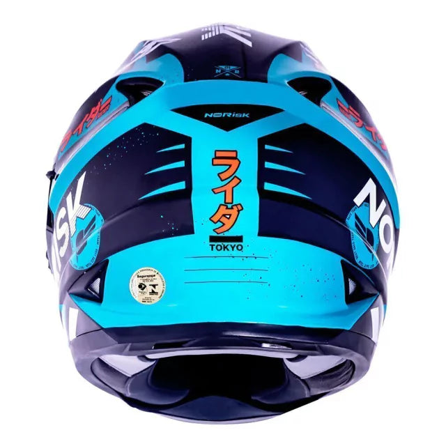 CAPACETE NORISK SOUL TOKYO PRETO