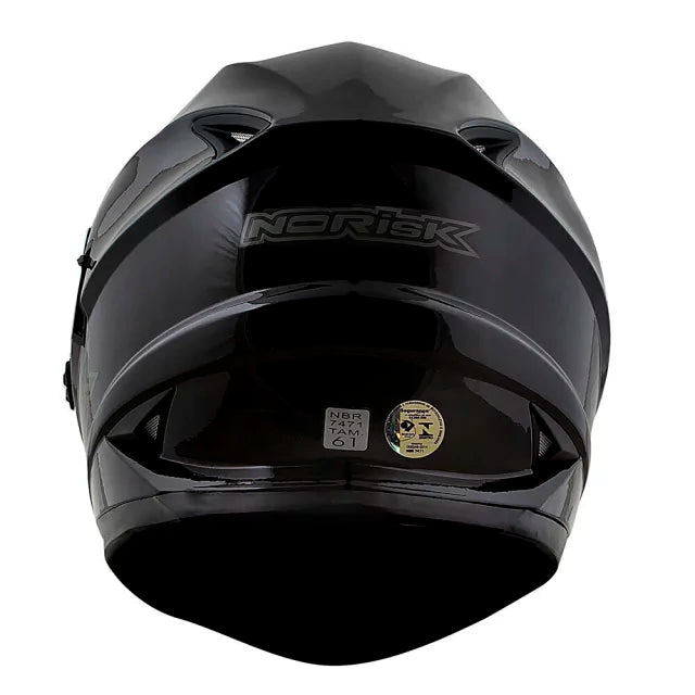 CAPACETE NORISK SOUL FF302 MONOCOLOR BLACK