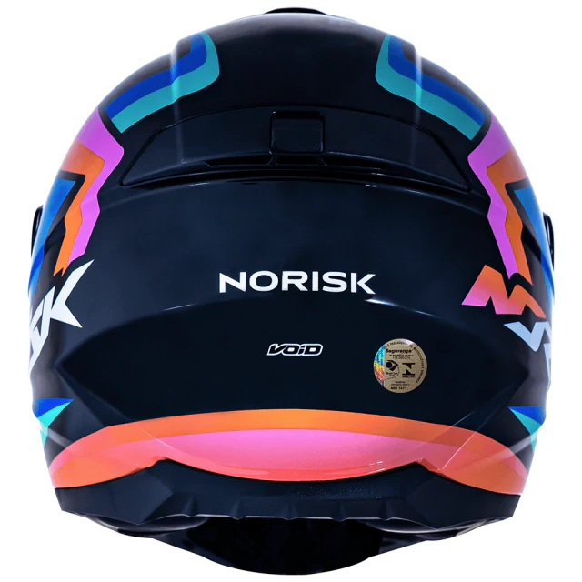 CAPACETE NORISK RAZOR VOID PRETO/LARANJA