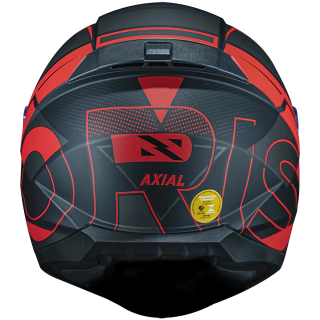 CAPACETE RAZOR AXIAL MATTE BLK RED
