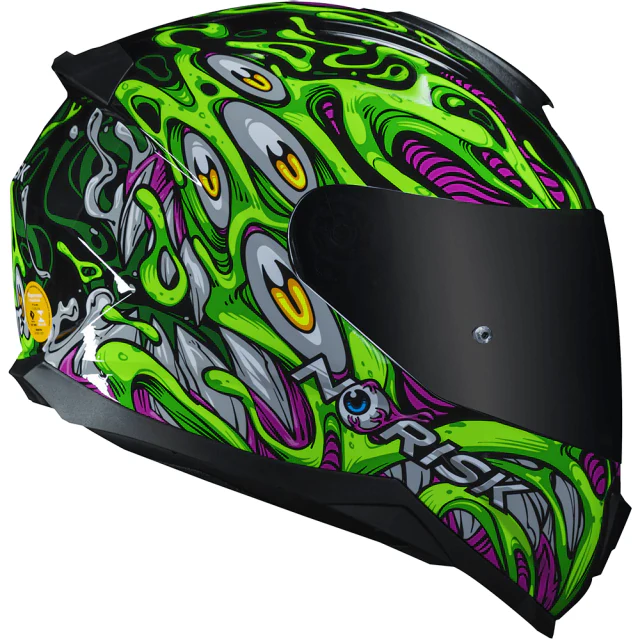 CAPACETE NORISK RAZOR PARASITE VERDE