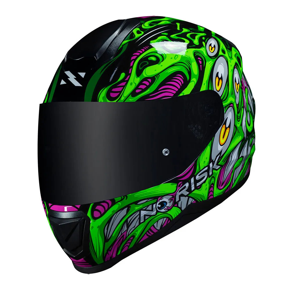 CAPACETE NORISK RAZOR PARASITE VERDE