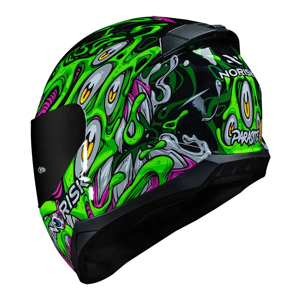 CAPACETE NORISK RAZOR PARASITE VERDE
