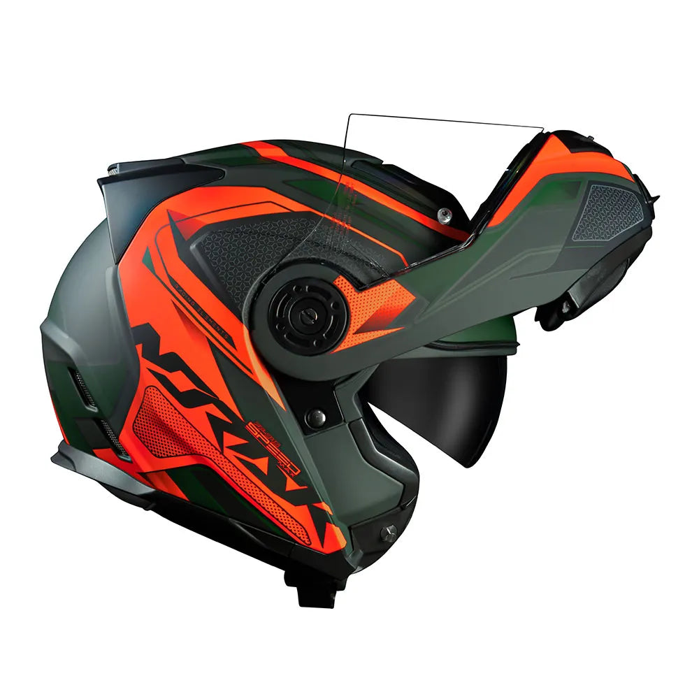 CAPACETE NORISK ROUTE FF345 SPEEDMAX VERDE/LARANJA
