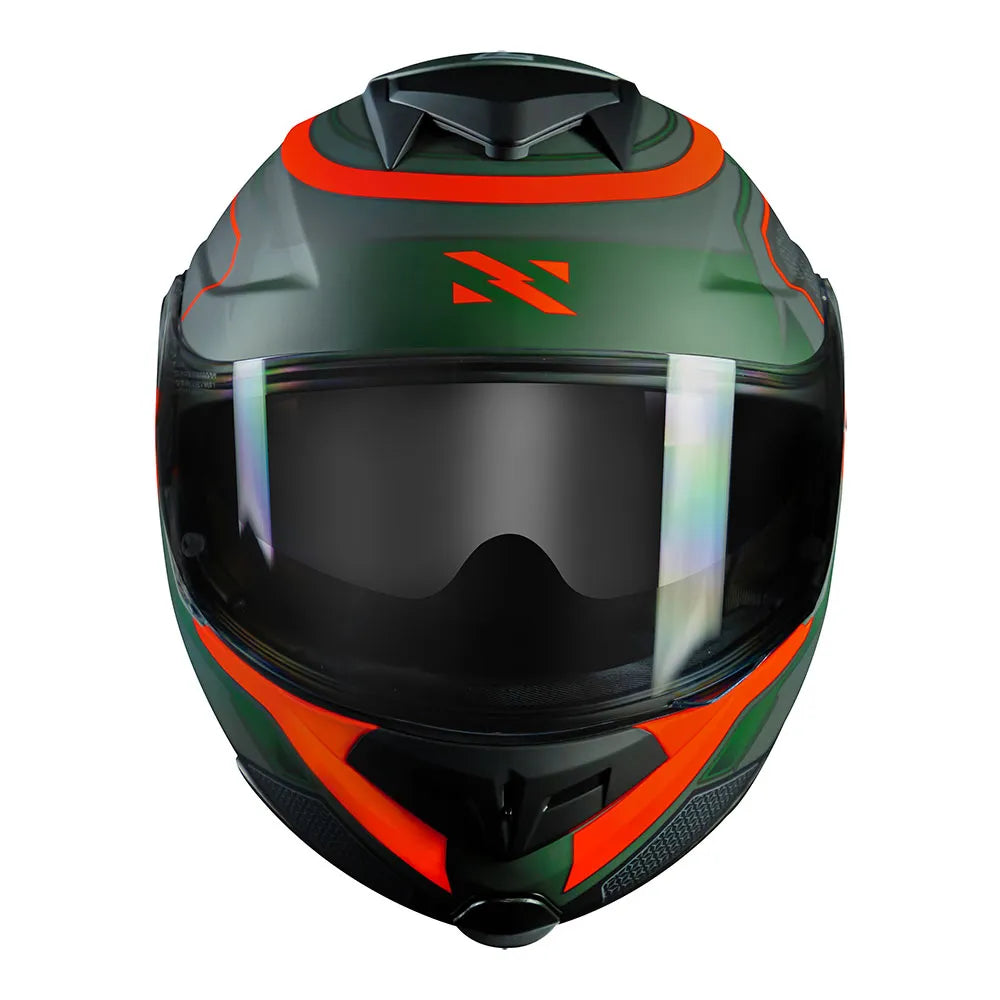 CAPACETE NORISK ROUTE FF345 SPEEDMAX VERDE/LARANJA