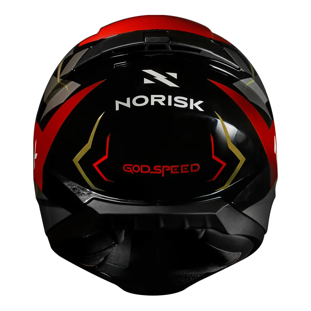 CAPACETE NORISK RAZOR GODSPEED VERMELHO