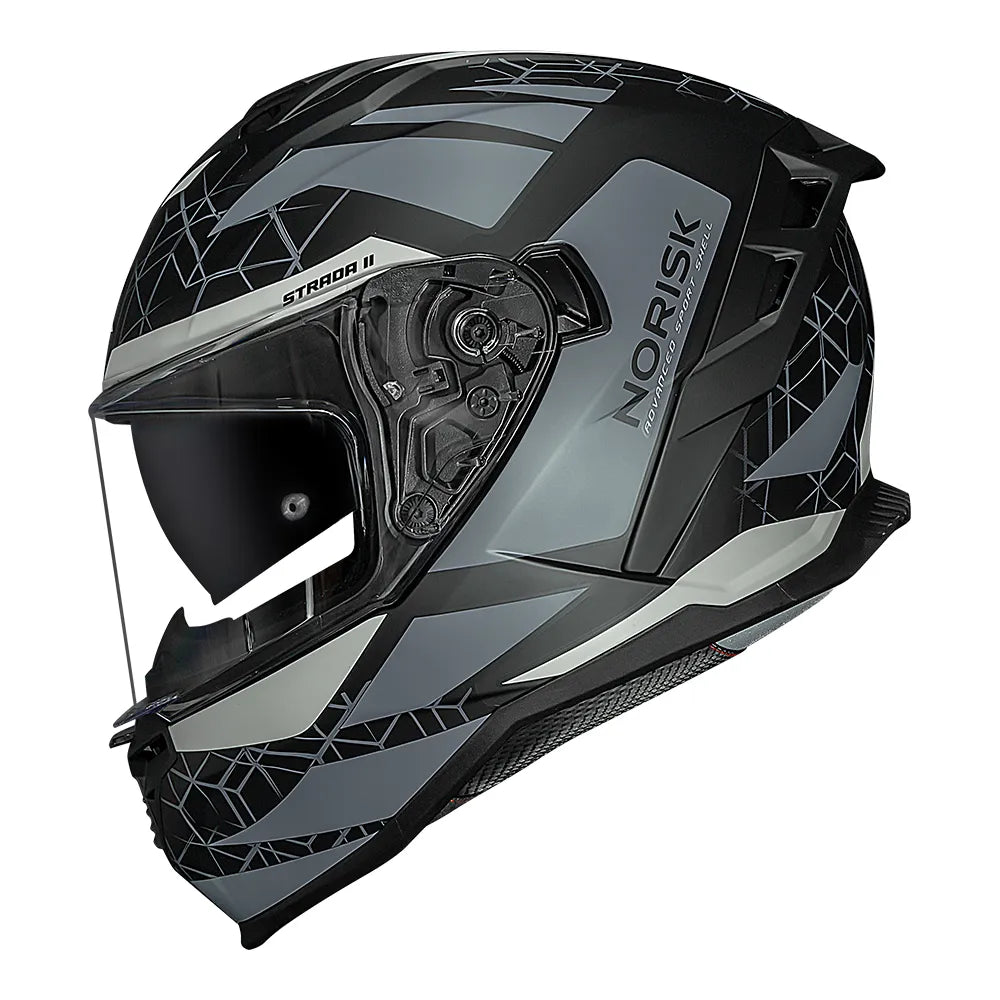 CAPACETE NORISK STRADA II EVOQUE CINZA FOSCO