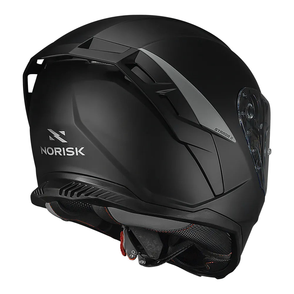 CAPACETE NORISK STRADA II MONOCOLOR PRETO FOSCO