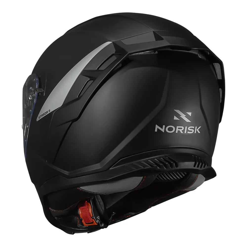 CAPACETE NORISK STRADA II MONOCOLOR PRETO FOSCO