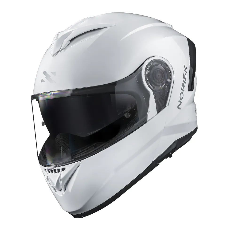CAPACETE NORISK FORCE II MONOCOLOR BRANCO