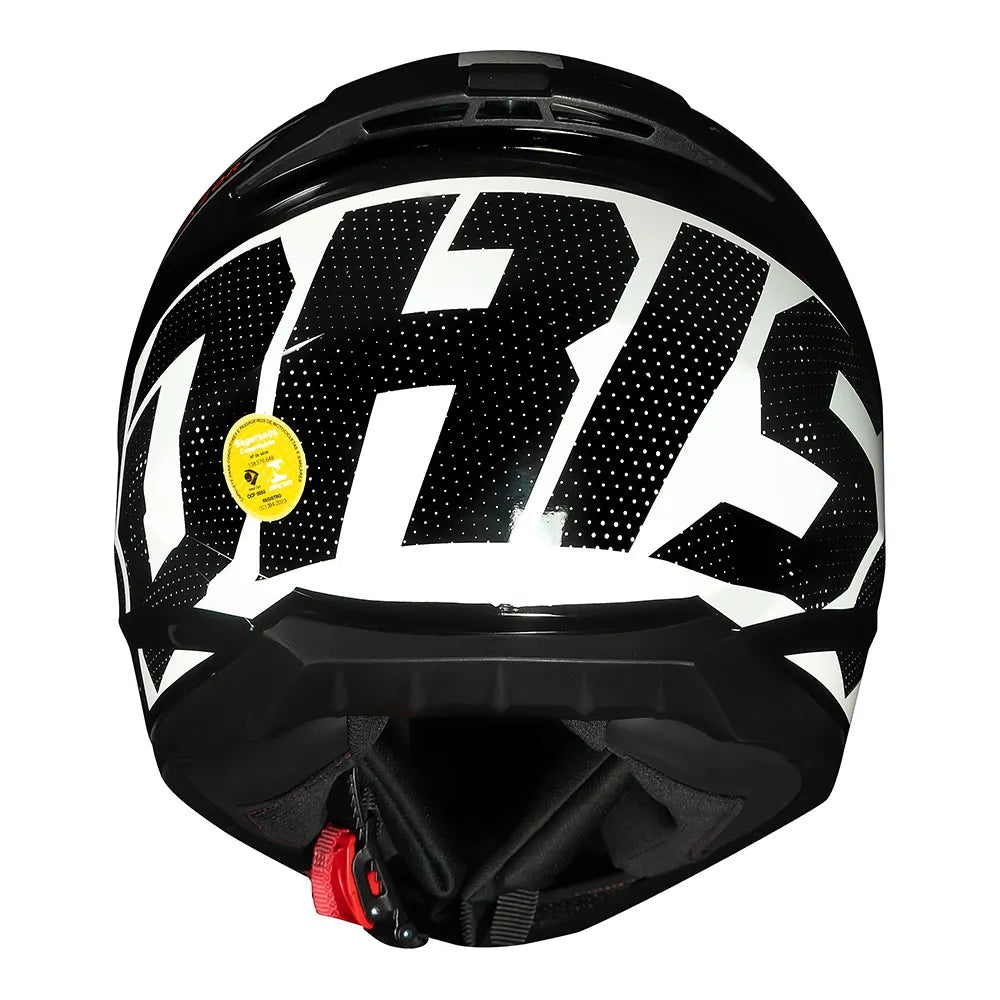 CAPACETE NORISK RAZOR FULL PRETO/BRANCO