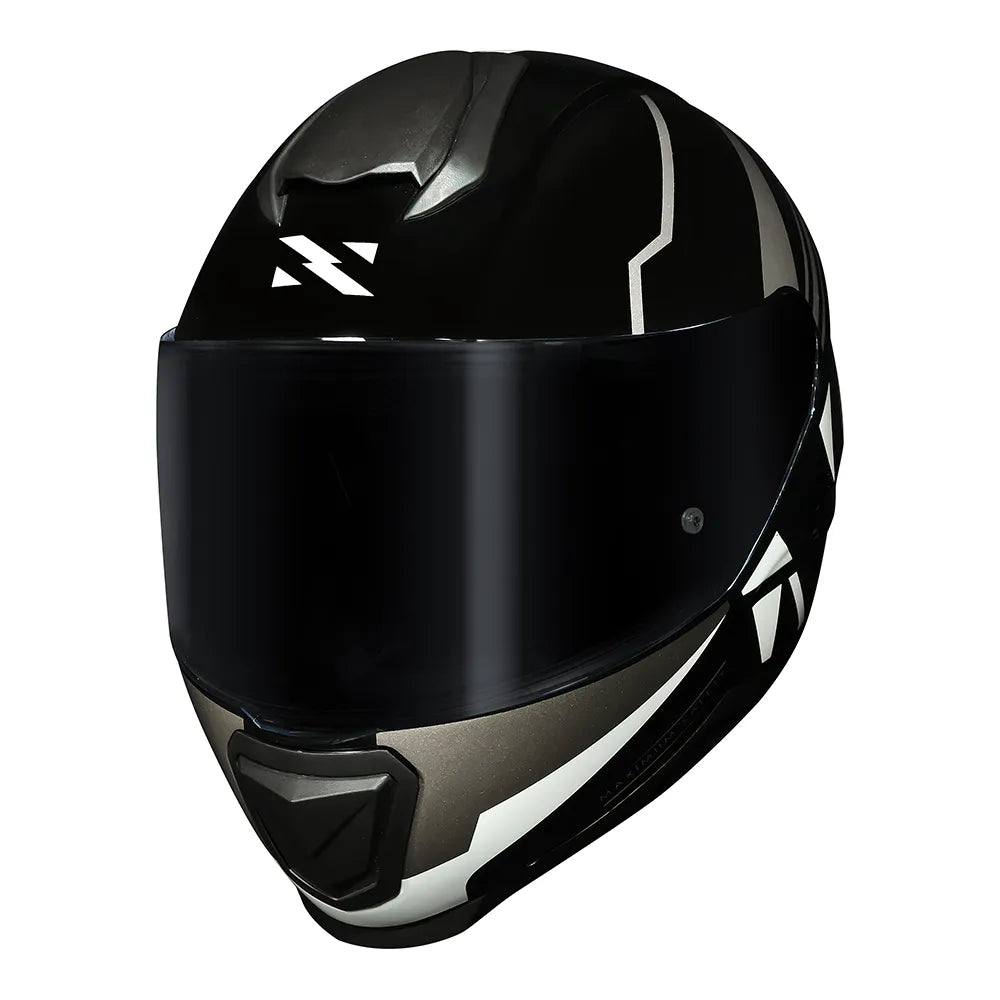 CAPACETE NORISK RAZOR FULL PRETO/BRANCO