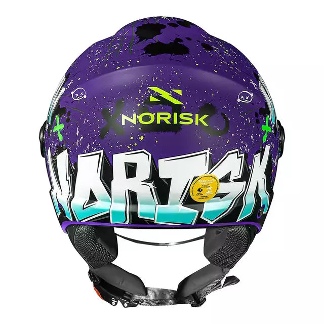 CAPACETE NORISK ORION SV SHINE ROXO FOSCO