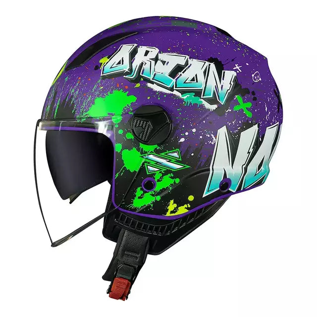 CAPACETE NORISK ORION SV SHINE ROXO FOSCO