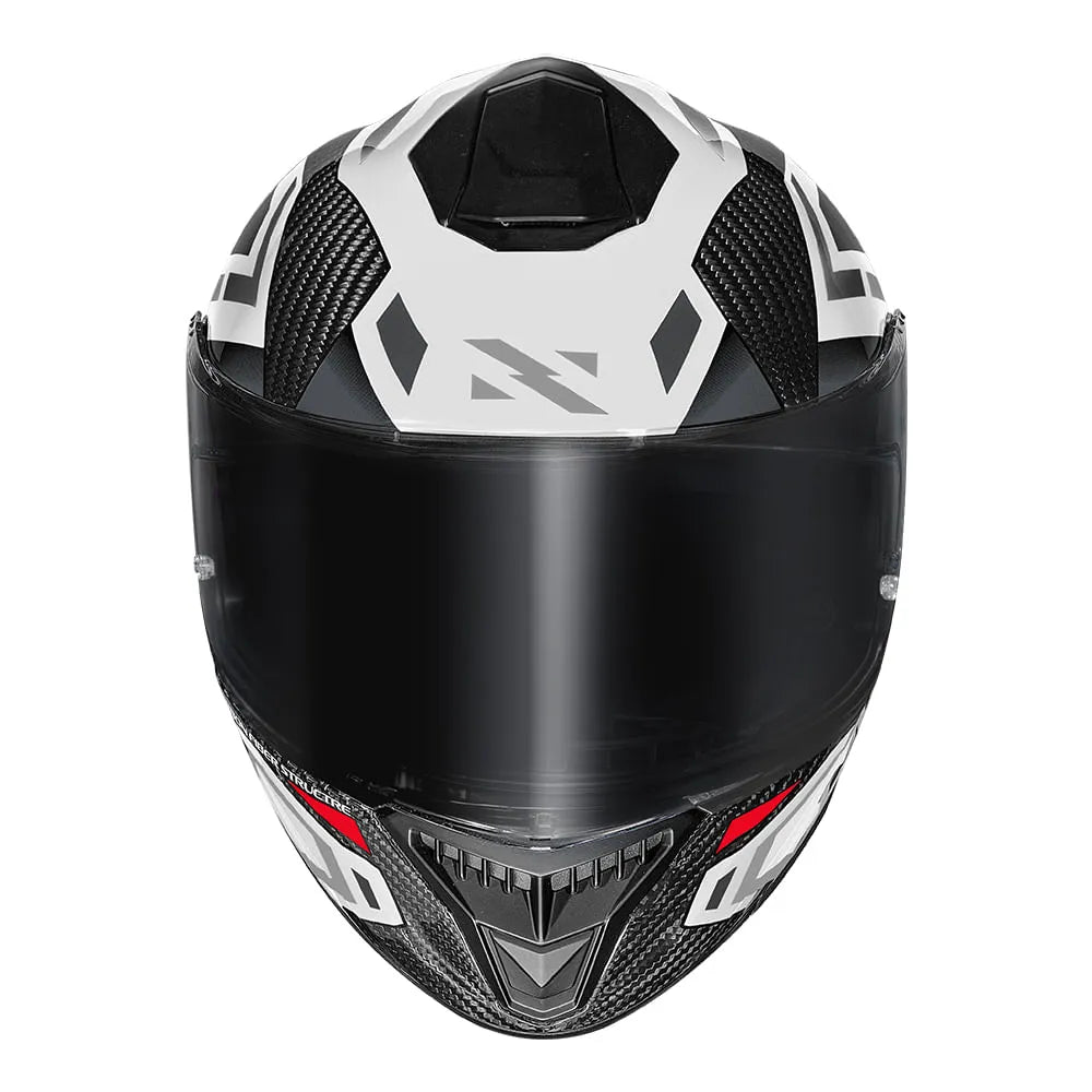 CAPACETE NORISK CARBON R SPOT BRANCO