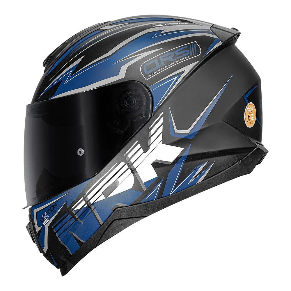 CAPACETE NORISK RAZOR GHOST PRETO FOSCO