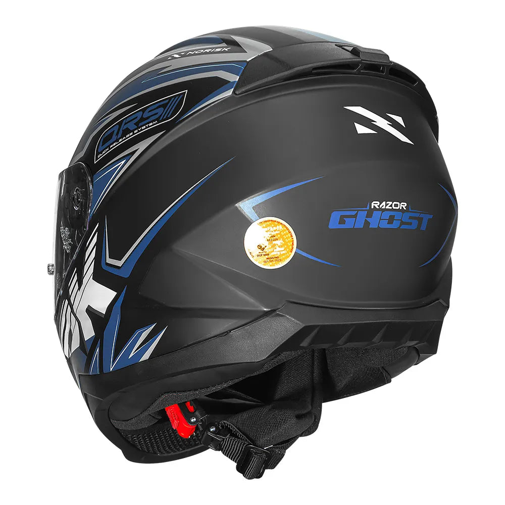 CAPACETE NORISK RAZOR GHOST PRETO FOSCO